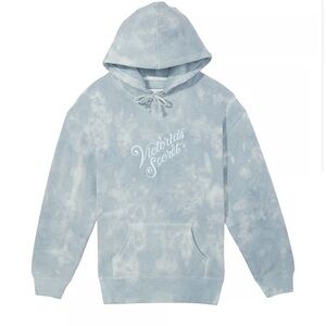 Dahlia Fleece Hoodie Victoria’s Secret hoodie stone washed blue long sleeve